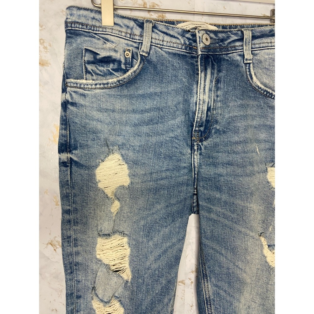 Zara Distressed Jeans Size 4 - Picture 2 of 11